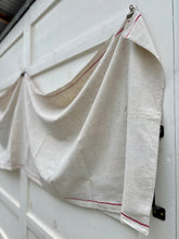 Load image into Gallery viewer, Antique French Linen Runner {red}