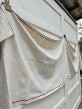 Load image into Gallery viewer, Antique French Linen Runner {red}