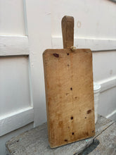 Load image into Gallery viewer, Vintage Wood Cutting Board {Handled}