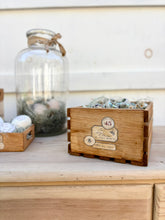Load image into Gallery viewer, Medium Wooden Crate {Bee Theme}
