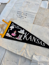 Load image into Gallery viewer, Vintage Felt Pennant Flag {Kansas}
