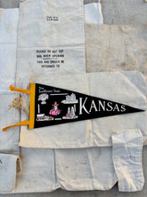 Load image into Gallery viewer, Vintage Felt Pennant Flag {Kansas}
