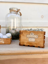 Load image into Gallery viewer, Medium Wooden Crate {Bee Theme}
