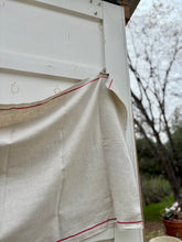 Load image into Gallery viewer, Antique French Linen Runner {red}
