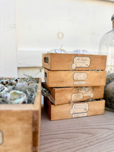 Load image into Gallery viewer, Small Wooden Crate {Bee Theme}
