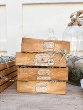 Load image into Gallery viewer, Small Wooden Crate {Bee Theme}
