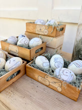 Load image into Gallery viewer, Small Wooden Crate {Bee Theme}
